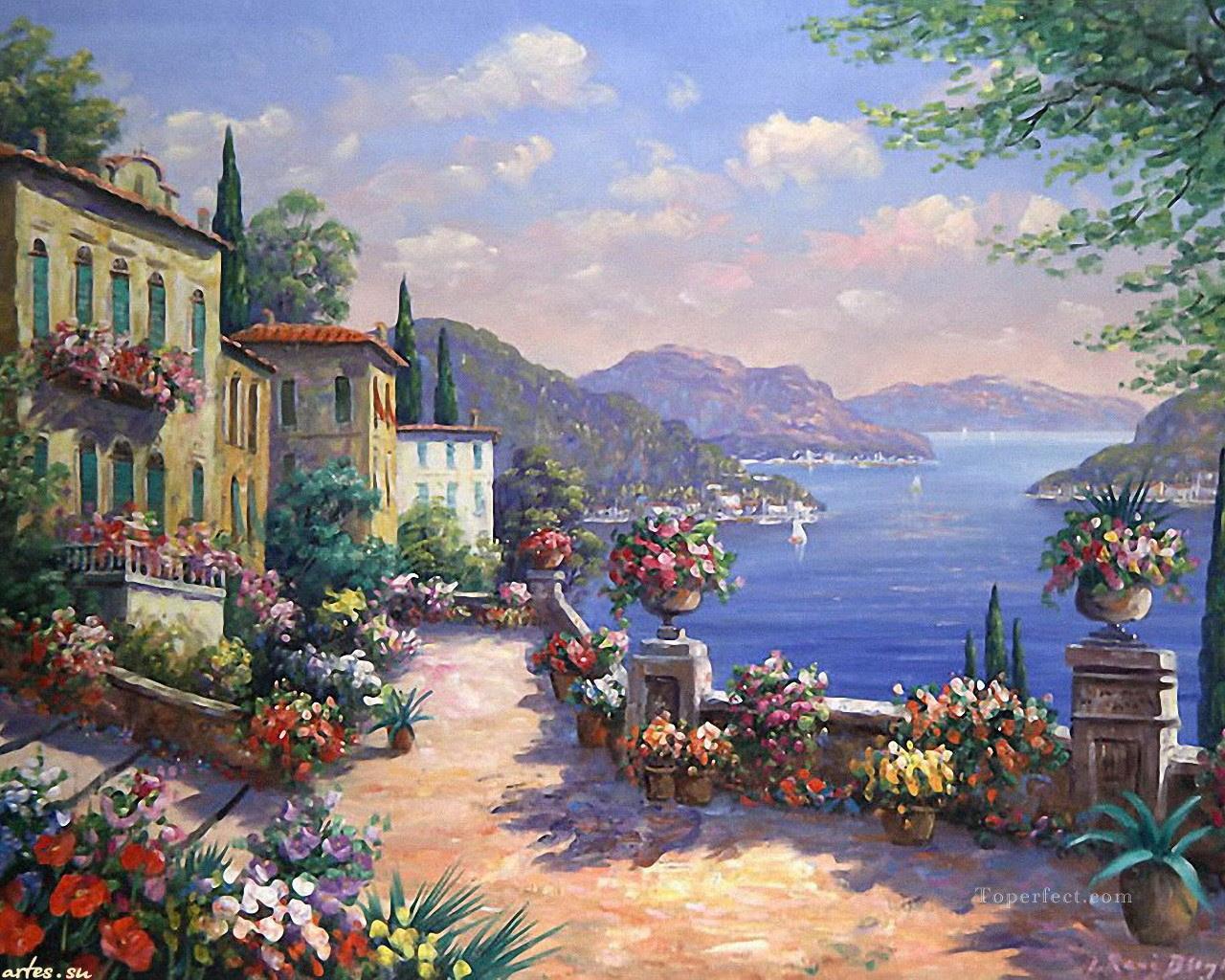 Mediterranean 17 Impressionism Flowers Oil Paintings